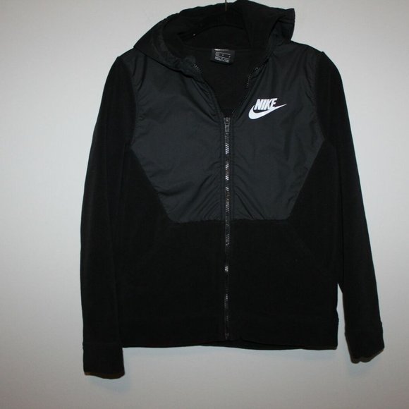 Nike Boys Fleece Zip up Jacket Hoodie HW9778 - Picture 2 of 6
